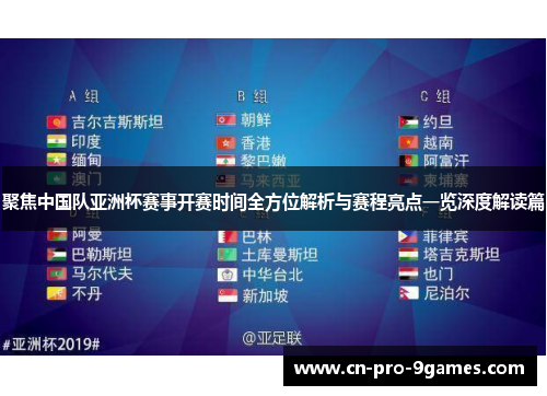 聚焦中国队亚洲杯赛事开赛时间全方位解析与赛程亮点一览深度解读篇 聚焦中国队亚洲杯赛事开赛时间全方位解析与赛程亮点一览深度解读篇